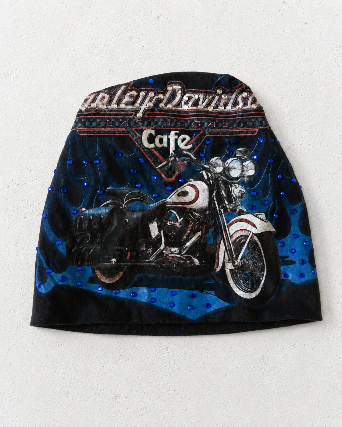 Refined blue motorcycle product image
