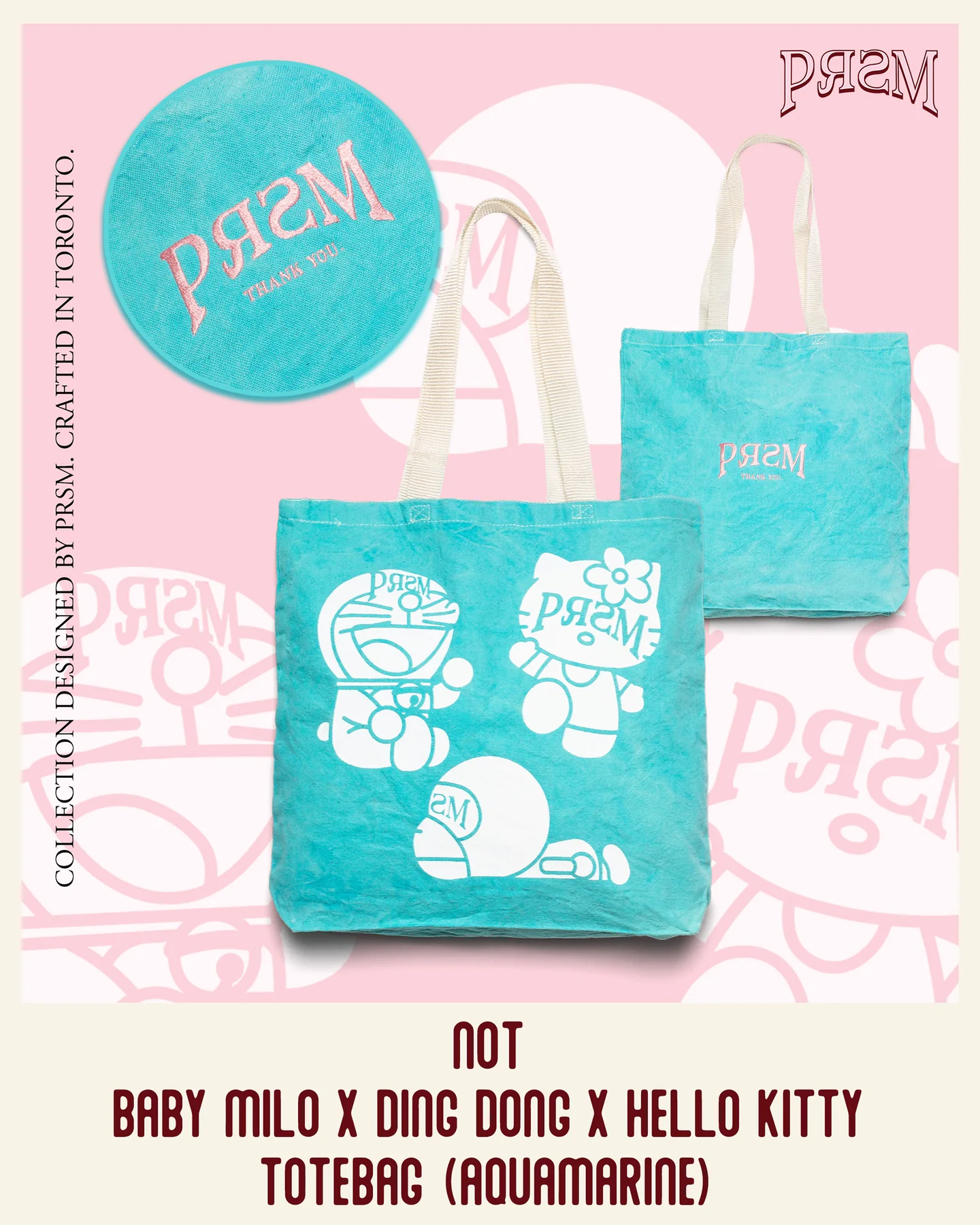 PRSM tote bag graphic sheet