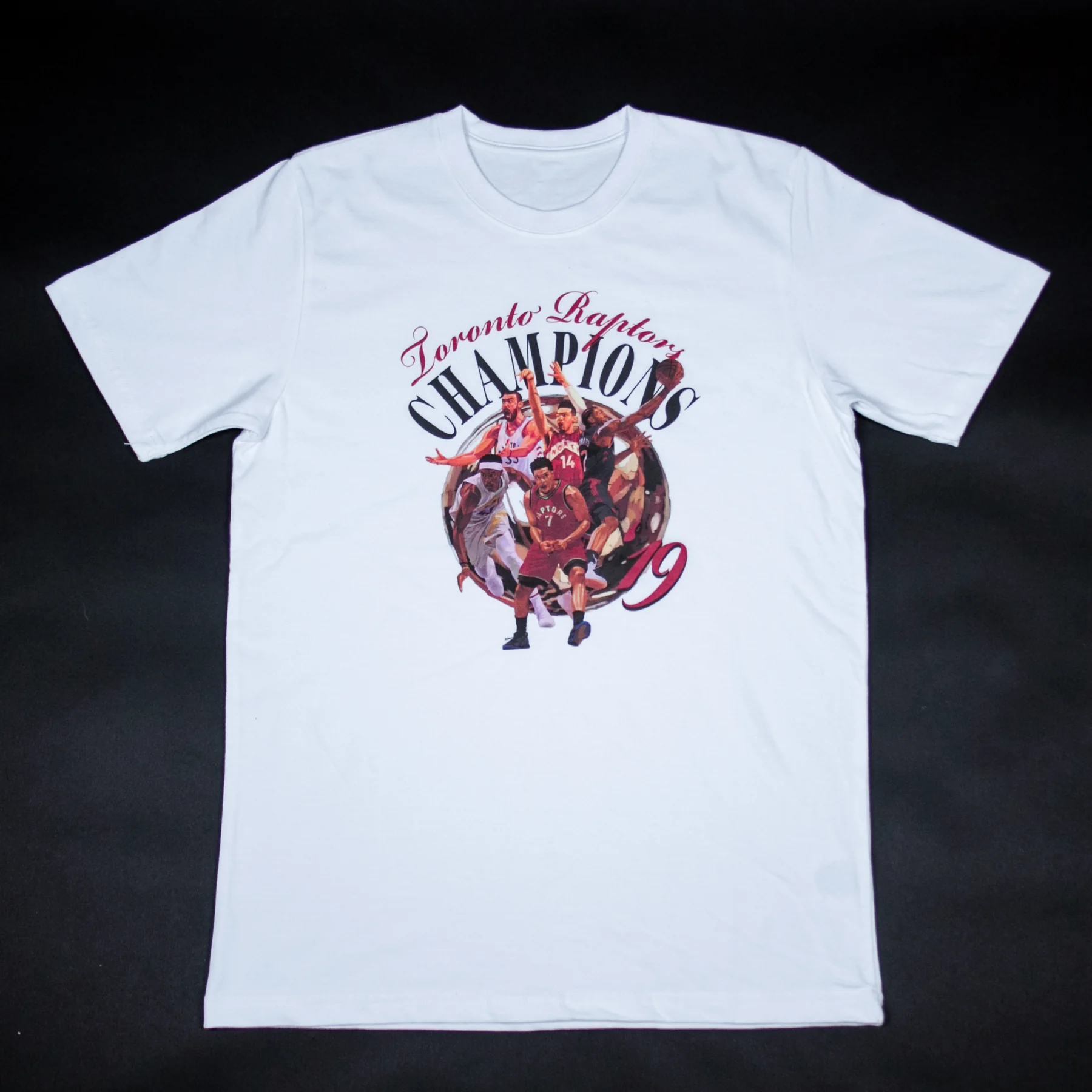 Raptors Championship white tee