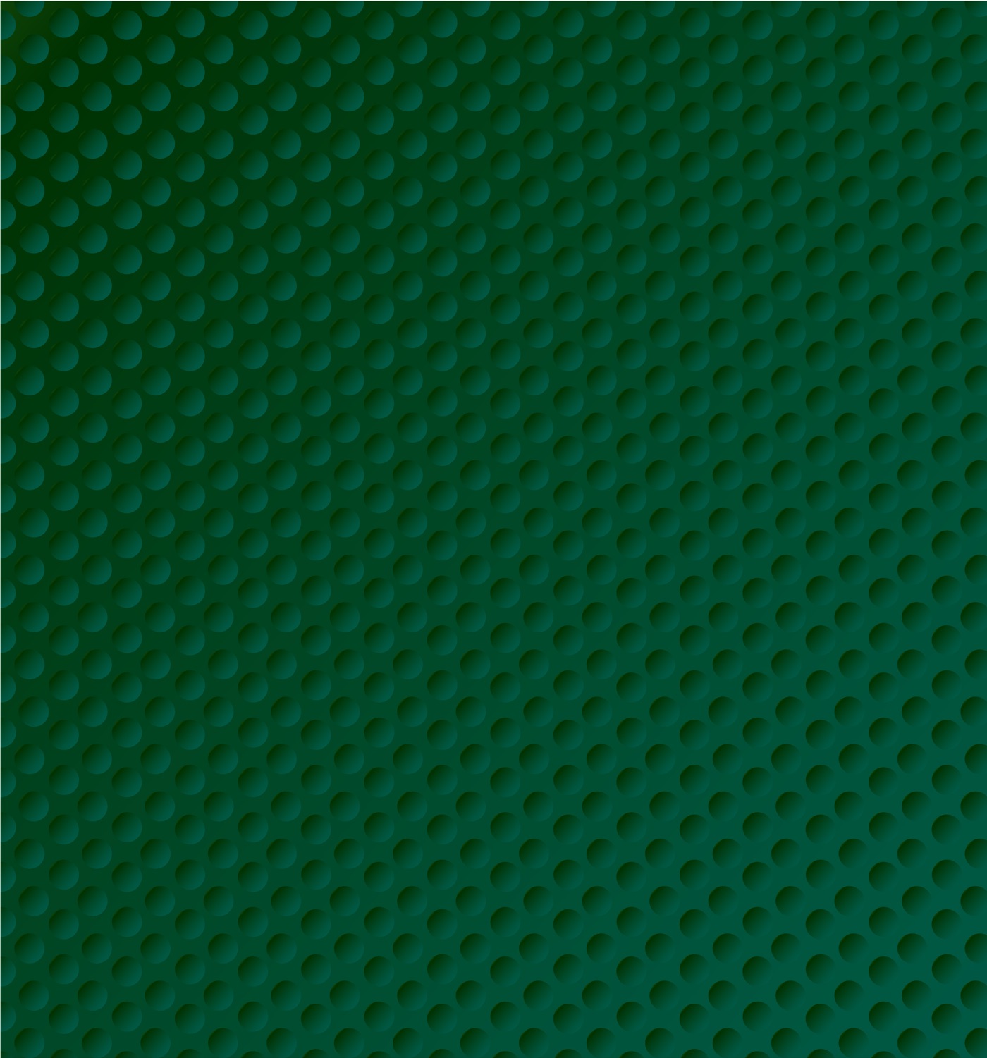 Deep emerald Golf Daze dimple pattern.