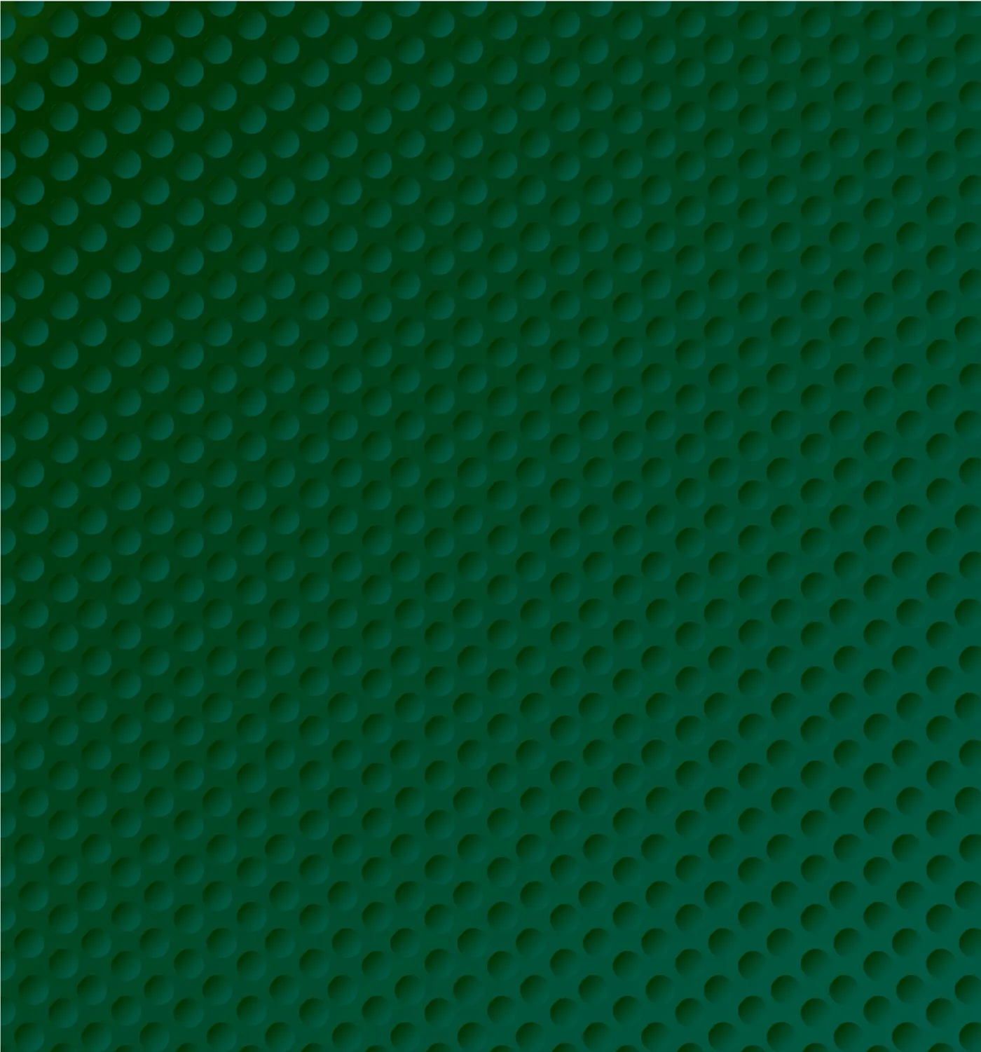 Deep emerald Golf Daze dimple pattern.