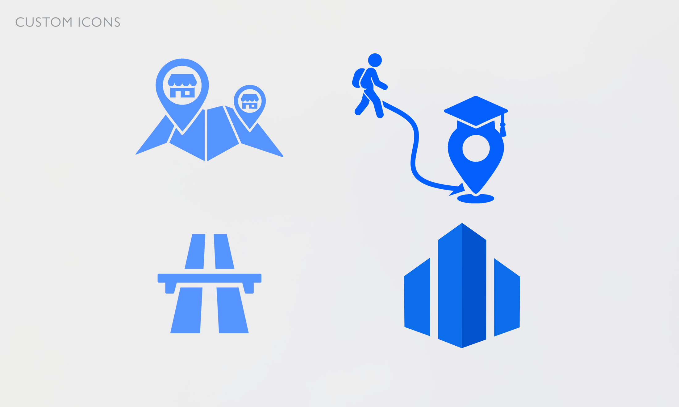 Custom SSCRE commercial real estate icon set