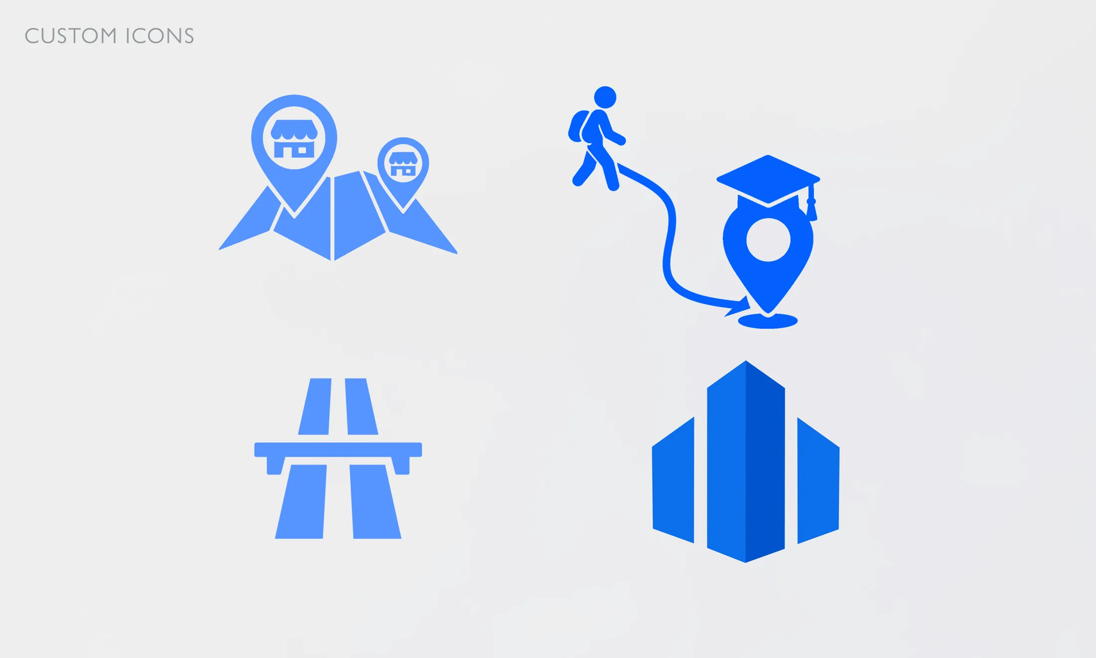 Custom SSCRE commercial real estate icon set