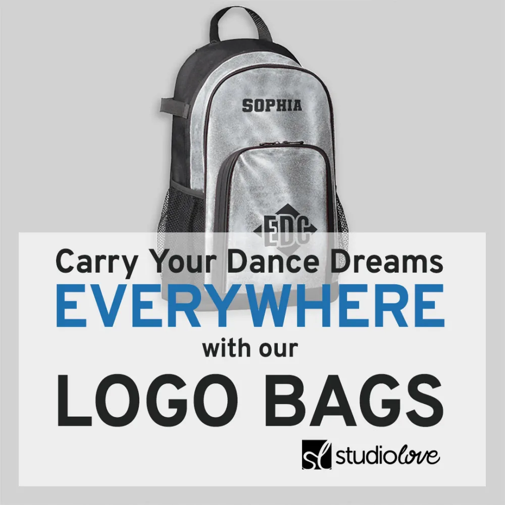Custom dance logo bag ad