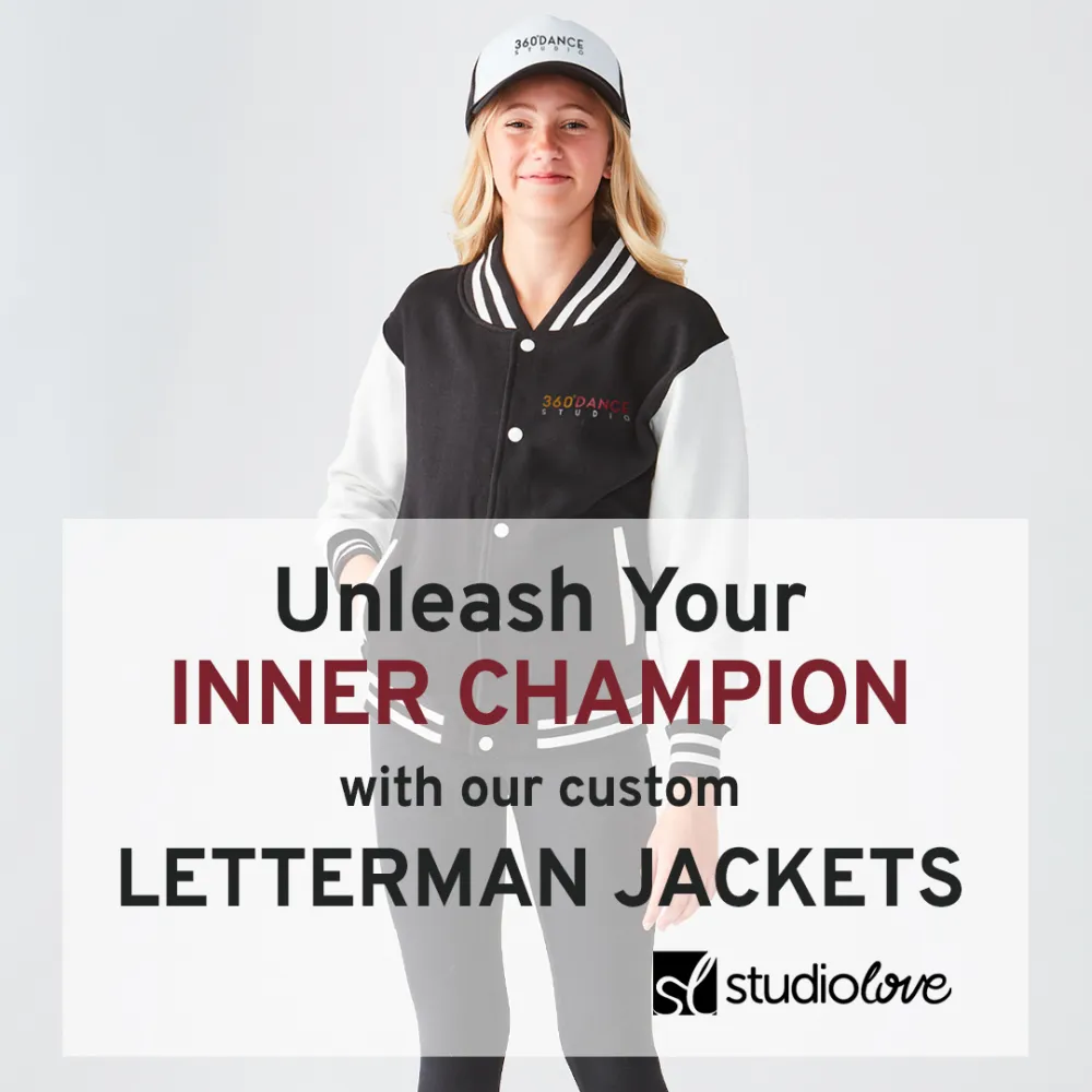 Letterman jacket and trucker hat ad