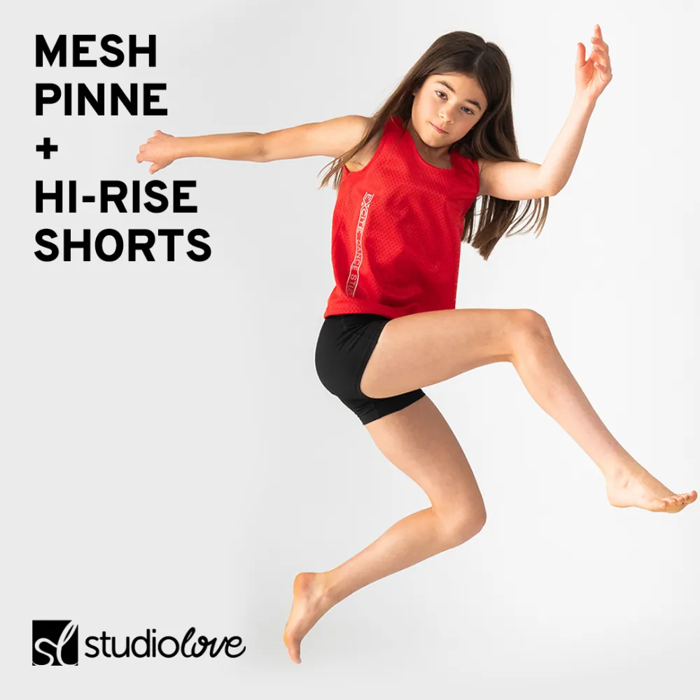 Studio Love red dancewear campaign creative